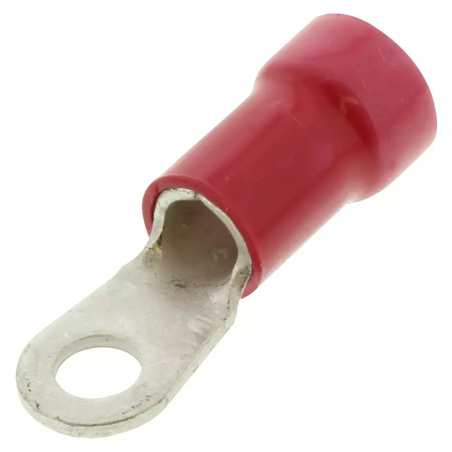 MOLEX Ring Crimp Terminals TERMINAL, RING TONGUE, #8, 8AWG, RED 19071-0178 (Pack of 5)