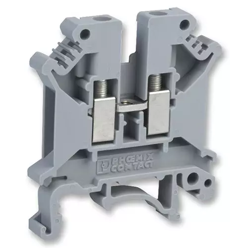 Phoenix Contact DIN Rail Terminal Blocks TERMINAL BLOCK, DIN RAIL, 2POS, 12AWG, 3004362