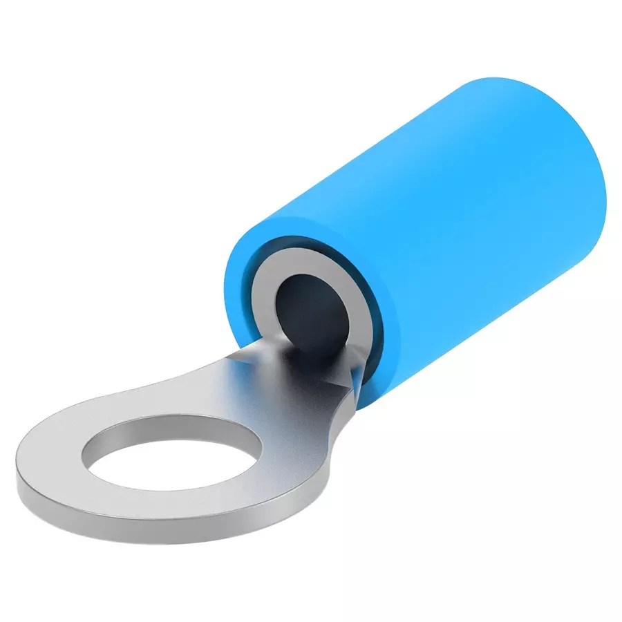 AMP - TE CONNECTIVITY TERMINAL, RING TONGUE, #10, 14AWG, BLU, 320574 (Pack 10)