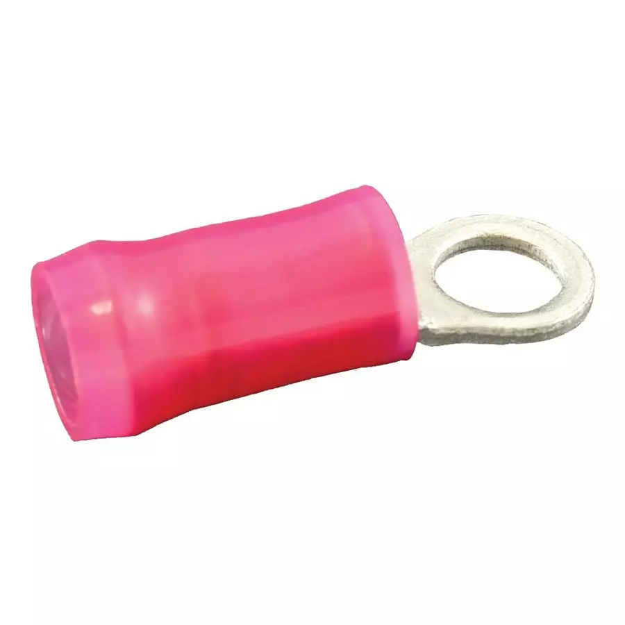AMP - TE CONNECTIVITY TERMINAL, RING TONGUE, #6, CRIMP, RED, 36150.
