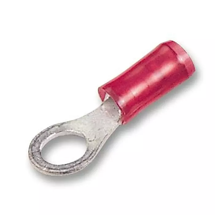 AMP - TE CONNECTIVITY CRIMP TERMINAL, RING, 6MM, RED, 320571 (Pack 10)