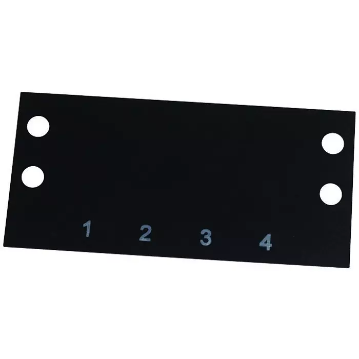 CINCH CONNECTIVITY SOLUTIONS TERMINAL BLOCK MARKER, 1 TO 4, 14.3MM, MS-4-142