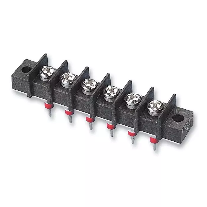 CTS / TUSONIX Terminal Block, Barrier, 4Pos, 12Awg, 7604-501LF