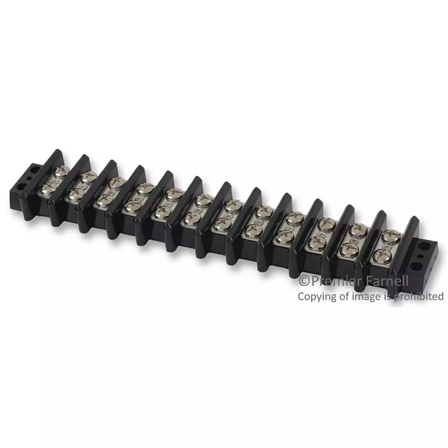 MARATHON SPECIAL PRODUCTS TERMINAL BLOCK, BARRIER, 12 POSITION, 12-10AWG, 603-GP-12