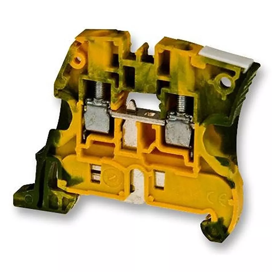 ENTRELEC - TE CONNECTIVITY TERMINAL BLOCK, DIN RAIL, 2POS, 12AWG, 1SNK506150R0000