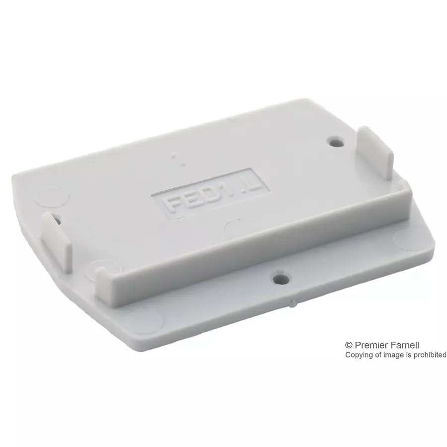 ENTRELEC - TE CONNECTIVITY END PLATE, 1.5MM, GREY, TERMINAL BLOCK, 1SNA291301R0200