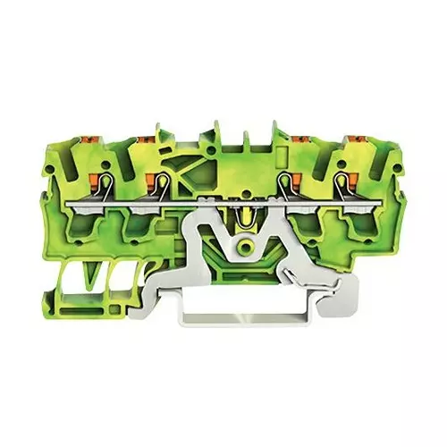 WAGO TERMINAL BLOCK, DINRAIL, 4WAYS, 12AWG, 2202-1407