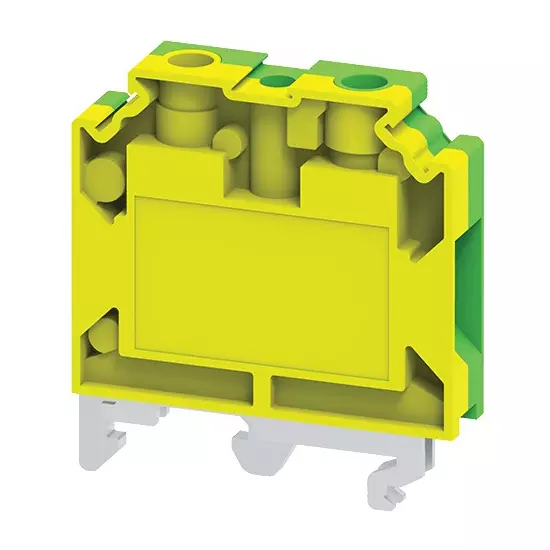 Connectwell Ground/Earth Terminal Block 10 mm² Polyamide Green & Yellow, CGT10U