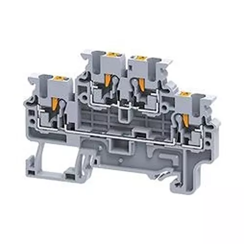 ALTECH Terminal Block, Din Rail, 4Pos, 1K V, 24A, CPDL2.5