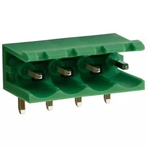 CAMDENBOSS Terminal Block, Header, 4Pos, R/A, Th, CTBP9358/4AO (Pack of 10)