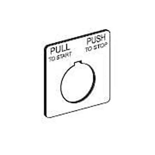 Square D 9001KN Series Labels for 30mm 9001K and 9001SK Operators, 9001KN705RP