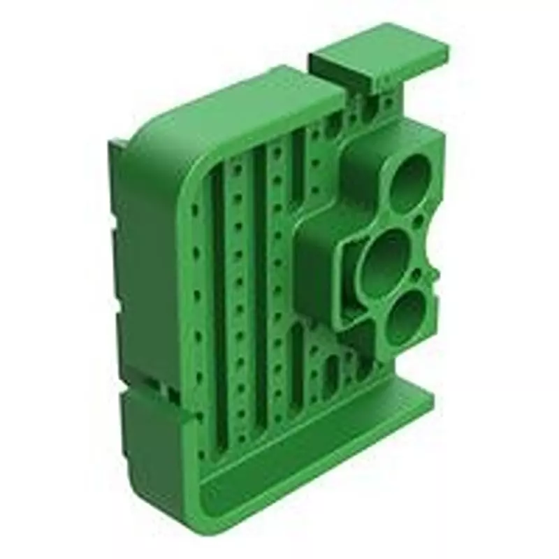 AMPHENOL SINE/TUCHEL Wedgelock, Right, 51 Pos, Green, Awb-51Pcr