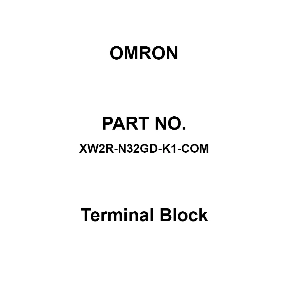 Omron Terminal Block Din Rail 32 I/O Points, XW2R-N32GD-K1-COM