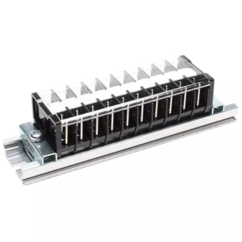 Toyo Giken Assembly Terminal Block Self-Up 1 Stage 8 mm Spacing C Type 20 mm Rail 55 Pole, CTL-15R-55P