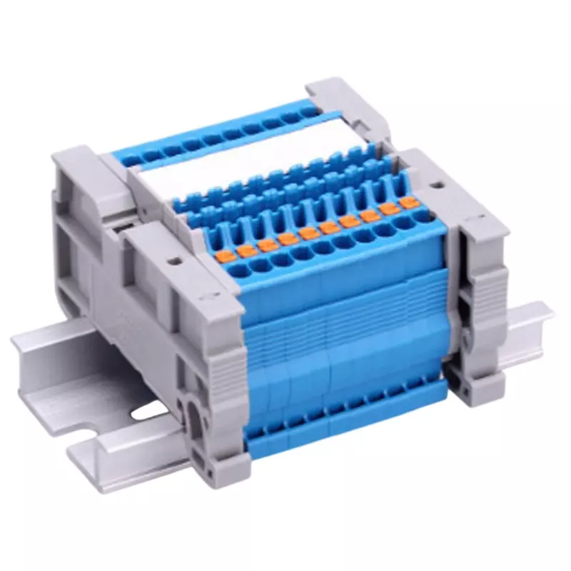 Toyo Giken Assembly Terminal Block Spring Lock 3.5 mm Spacing 1 Stage 159 Pole 10 to 11 mm Wire Stripping Length, VTXL-1.5/2BL-159P