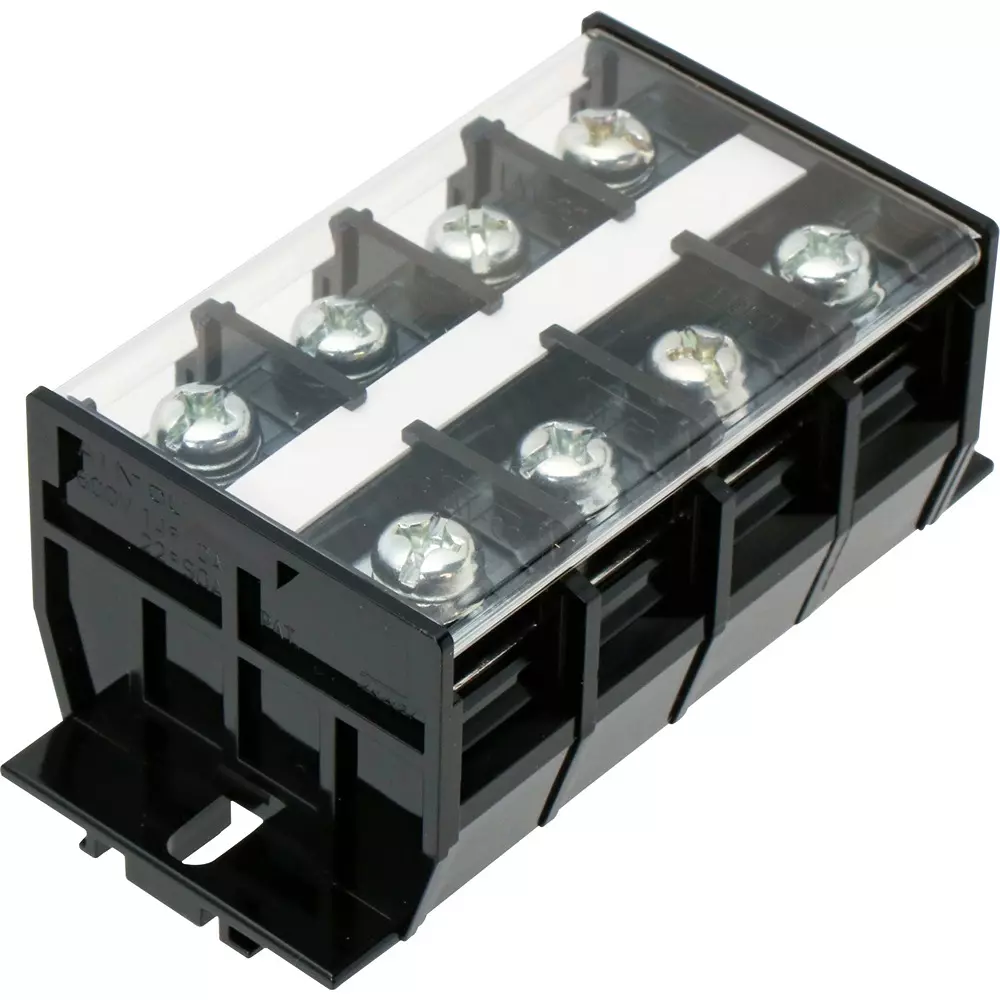 Toyo Giken Direct Mounting Type Set Terminal Block 600 V AC/DC screw 4 Pole, ATK-60-4P