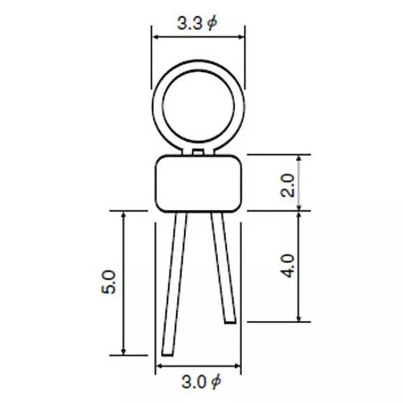 Sunhayato Oscilloscope Check Terminal Nickel base gold plating Finish Type (PCB) 1.0 mm Hole Diameter, SLC-22-G-W (Pack of 20)