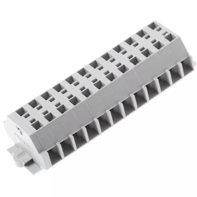 Wago Terminal Block 12P 500 V Rated Voltage Screwless Connection, 261-112