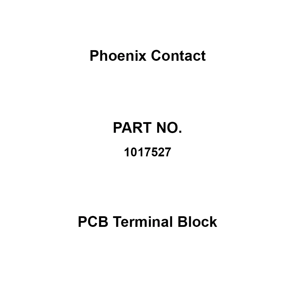 Phoenix Contact PCB Terminal Block 76 Amp Rated Current 10.16 mm Cell Spacing, 1017527