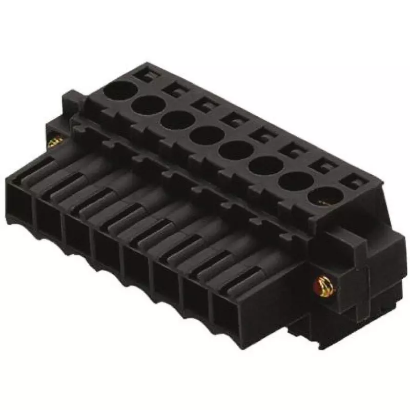 Weidmuller Terminal Block 17 Amp Rated Current 320 V Rated Voltage, BL 3.50/08/180F SN B -1615840000 (Pack of 5)