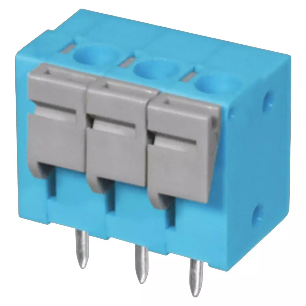 Same Sky Terminal Block 4 Ways 15 Amp Rated Current, TBL004V-508-04BE-2GY (Pack of 10)