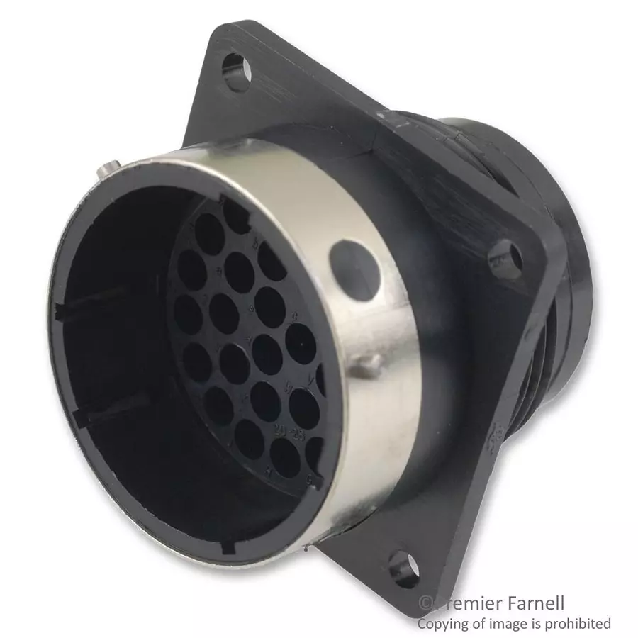 ITT CANNON Circular Industrial Connectors CIRCULAR CONNECTOR RECEPTACLE SIZE 20, 28 POSITION, PANEL, 192926-0480