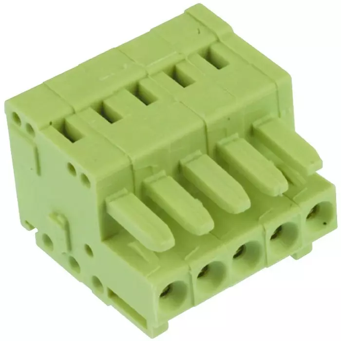 Wago TERMINAL BLOCK PLUGGABLE, 5 POSITION, 28-14AWG, 734-105.