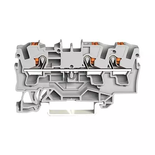 Wago TERMINAL BLOCK, DINRAIL, 3WAYS, 10AWG, 2204-1301