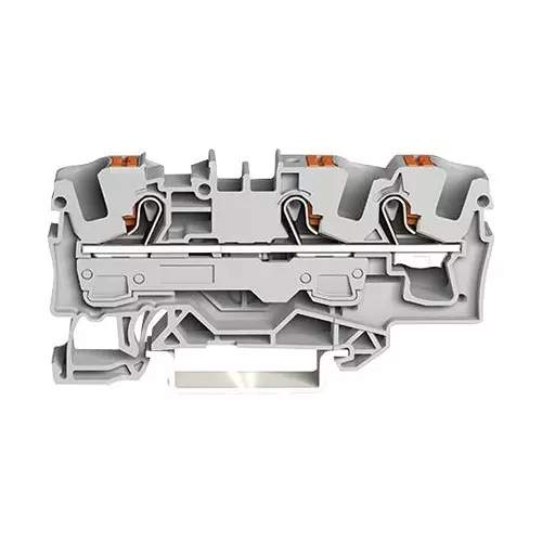 Wago TERMINAL BLOCK, DINRAIL, 3WAYS, 8AWG, 2206-1301