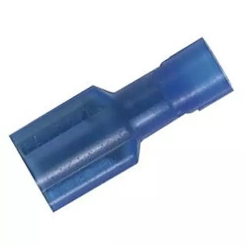 PANDUIT Quick Disconnect Crimp Terminals FEMALE DISCONNECT, 4.8MM, 14AWG, BLU, DNF14-188FIB-C