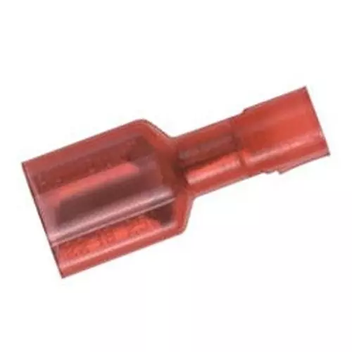 PANDUIT Quick Disconnect Crimp Terminals FEMALE DISCONNECT, 2.8MM, 18AWG, RED, DNF18-110FIB-C
