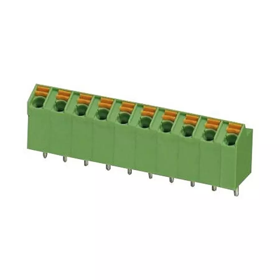 Phoenix Contact Wire-To-Board Terminal Blocks TB, WIRE TO BOARD, 2POS, 24-16AWG, SPTA 1/ 2-5,0