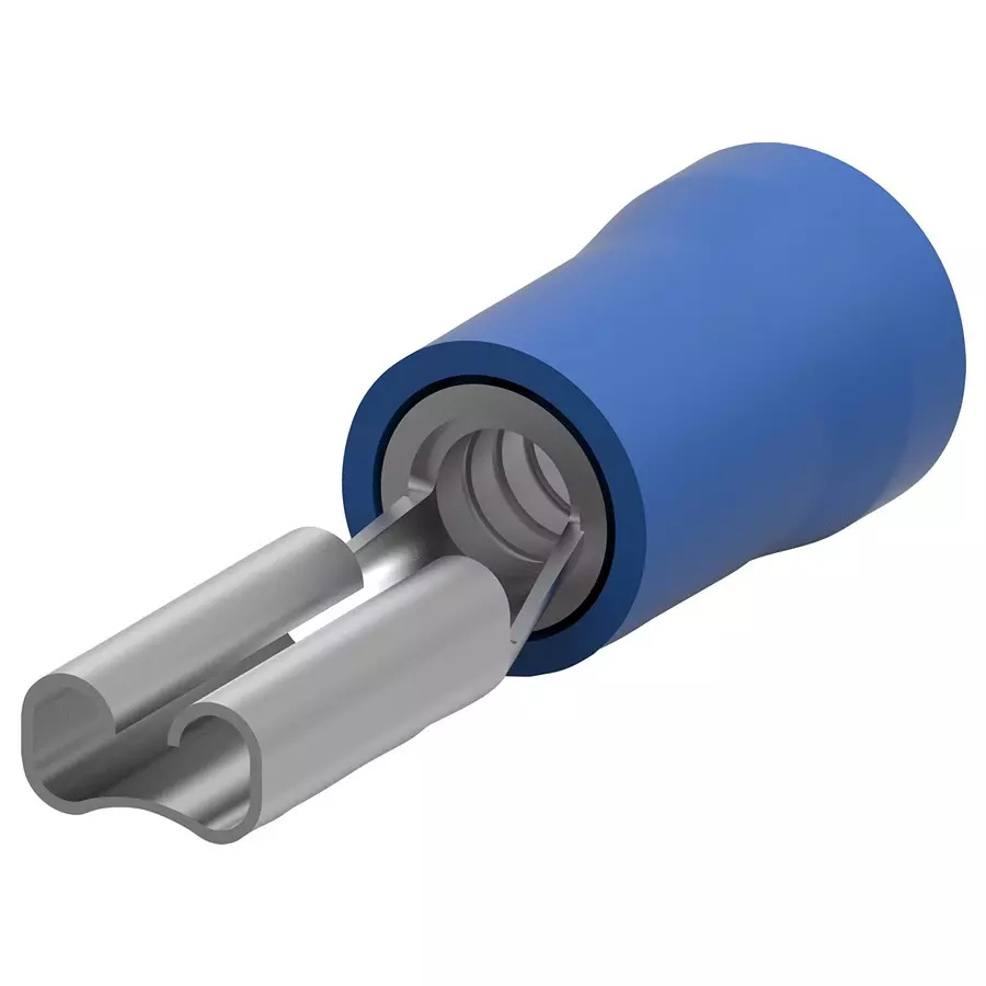 AMP - TE CONNECTIVITY FEMALE DISCONNECT, 2.79MM, BLUE, 165616-2 (Pack 10)