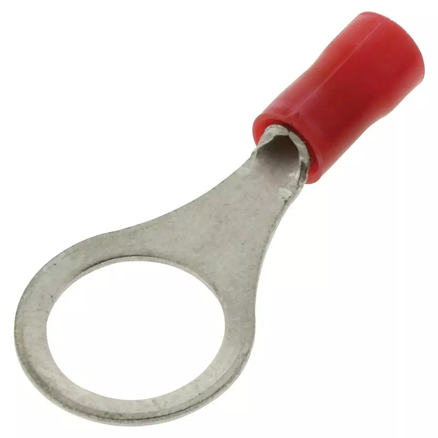 AMP - TE CONNECTIVITY TERMINAL, RING, 9.53MM STUD, CRIMP, RED, 22-16AWG, 34152