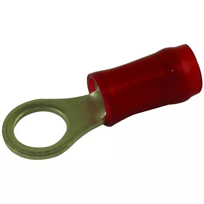 AMP - TE CONNECTIVITY TERMINAL, RING TONGUE, #10, CRIMP, RED, 2-31887-1