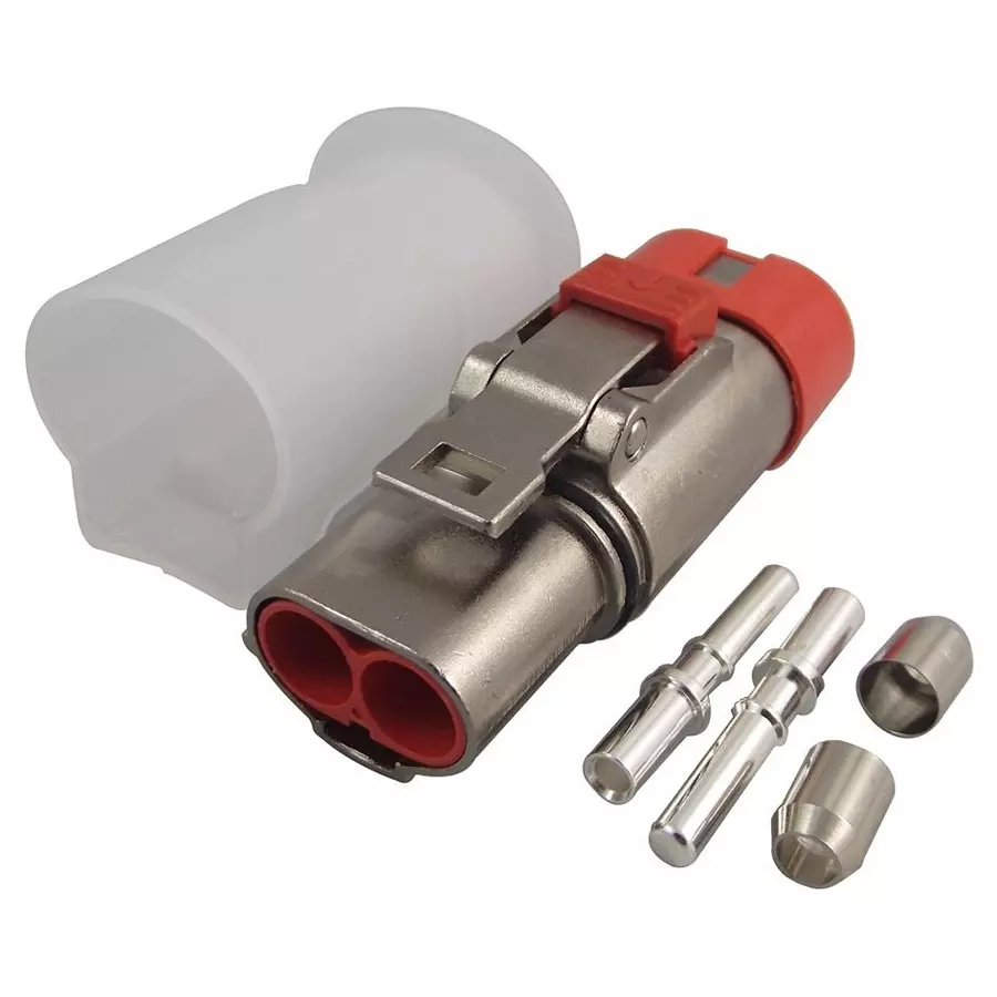 AMPHENOL INDUSTRIAL CONNECTOR, RECTNGLR, PLUG, 2POS, CABLE, PL182X-61-4