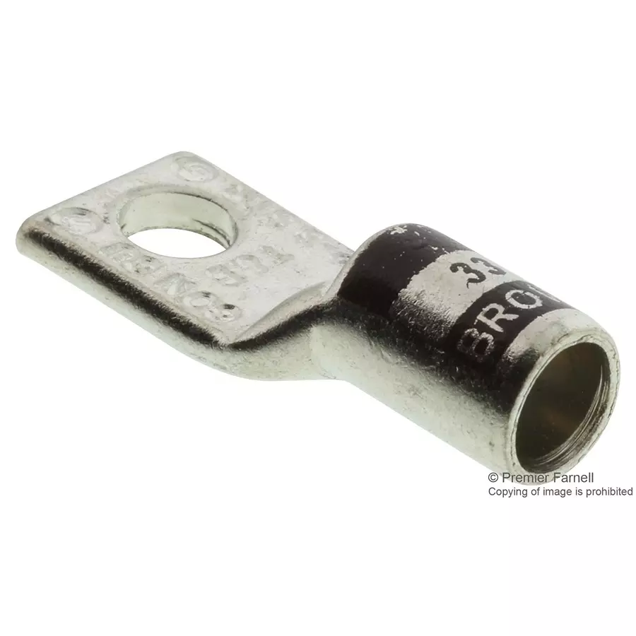 ABB - THOMAS & BETTS TERMINAL, COMPRESSION LUG, 1/4IN, CRIMP, 54107 (Pack of 25)