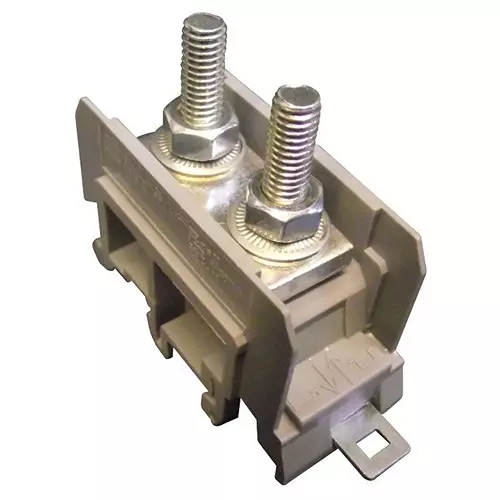 ENTRELEC - TE CONNECTIVITY TERMINAL BLOCK, DIN RAIL, 2POS, 12AWG, 011514023