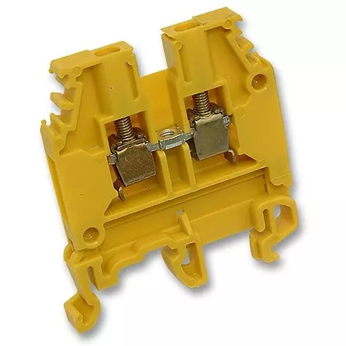 ENTRELEC - TE CONNECTIVITY TERMINAL BLOCK, DIN RAIL, 2POS, 12AWG, 010511616
