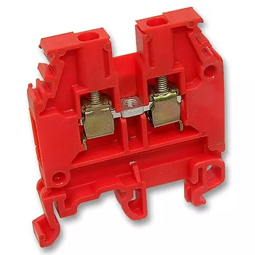 ENTRELEC - TE CONNECTIVITY TERMINAL BLOCK, DIN RAIL, 2POS, 4AWG, 010503215