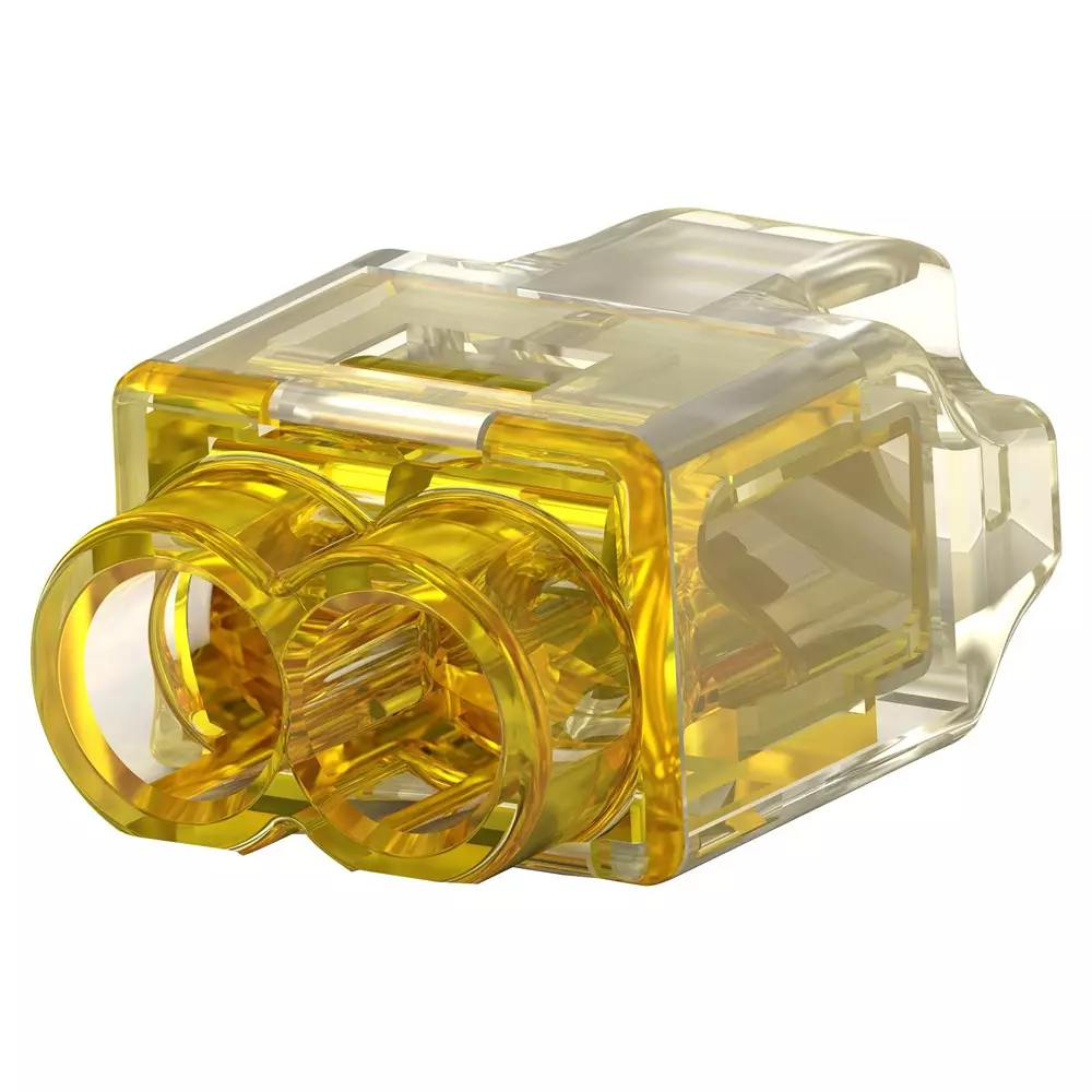 TE CONNECTIVITY Terminal, Closed End Splice, 12Awg, Yel, 2324697-2 (Pack of 10)