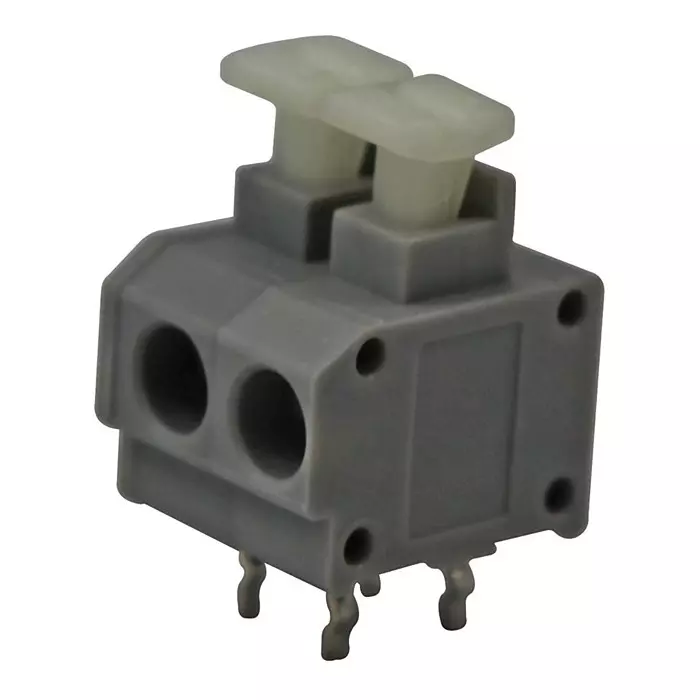TE CONNECTIVITY Terminal Block, Wire To Board, 2Pos, 20-14Awg, Grey, 2834095-1.