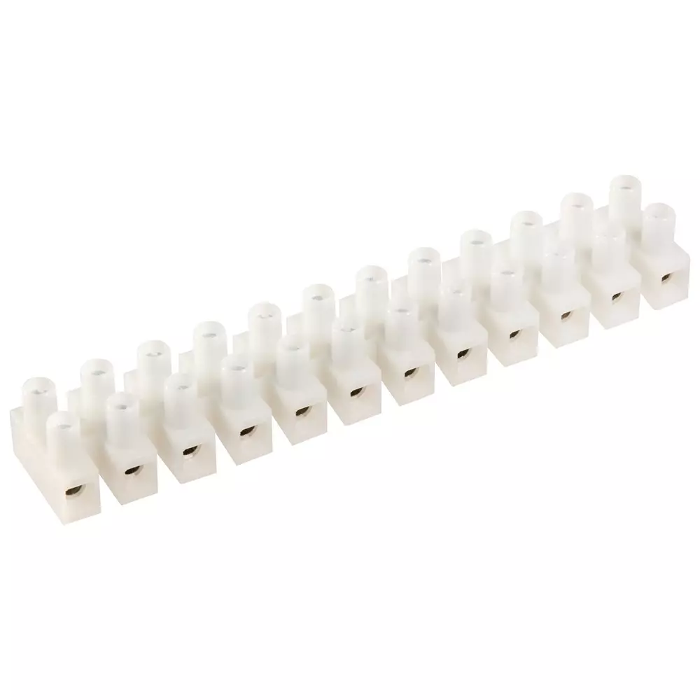 IDEAL Terminal Block, Barrier, 12 Position, 22-10Awg, 89-610