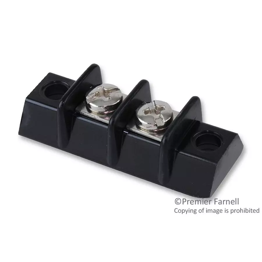 MARATHON SPECIAL PRODUCTS Terminal Block, Barrier, 2 Position, 22-16Awg, 599-GP-2