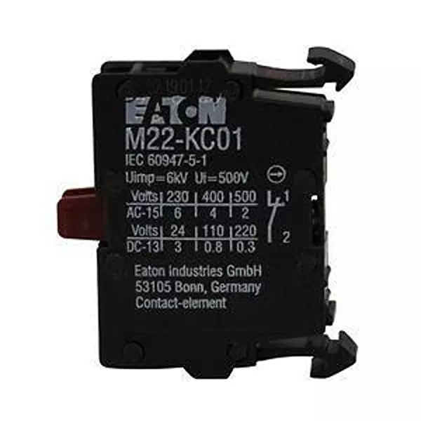 EATON Contact Block Panel Mount Screw, M22-KC01