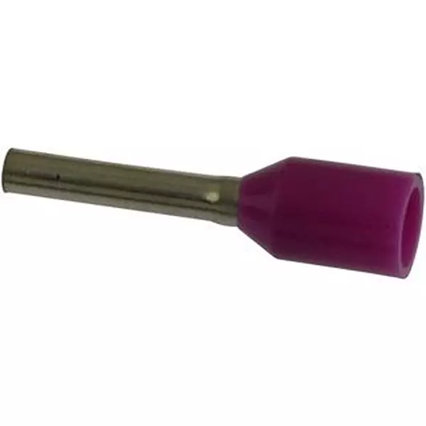 ABB - THOMAS & BETTS Terminal, Ferrule, 22Awg, Crimp, Purple, F4008