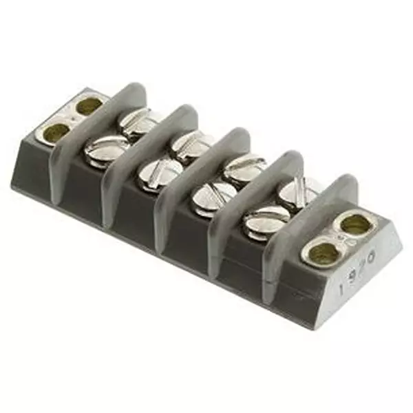 MARATHON SPECIAL PRODUCTS Terminal Block, Barrier, 4 Position, 16Awg, 37TB 04F