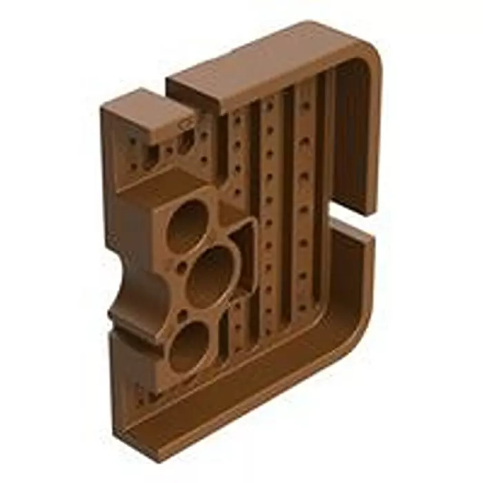 AMPHENOL SINE/TUCHEL Wedgelock, Left, 51 Pos, Brown, Awb-51Pdl