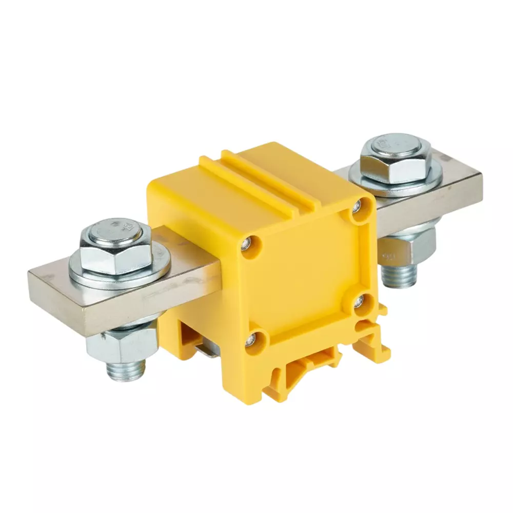 FTC Bushbar Type Terminal Block Polyamide 415 A 1000 V AC Yellow, FTS-240LPC (Pack of 10 Pcs)