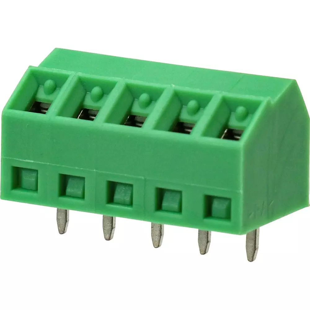 Omron PCB Terminal Block Inclined 5-Pole, XW4E-05B1-S1